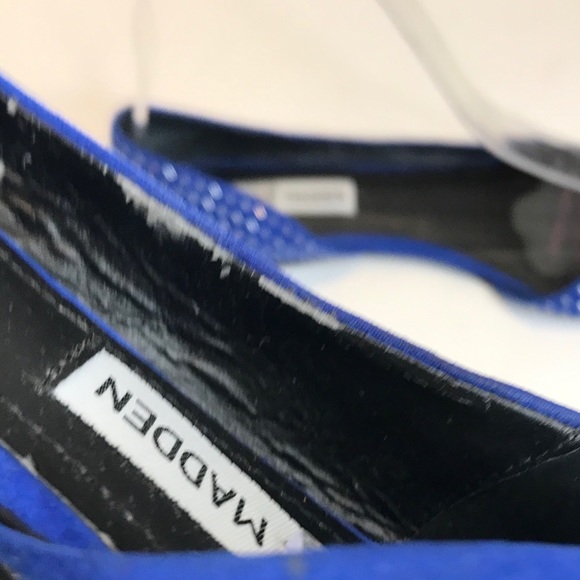 {STEVE MADDEN} Elusions Blue Bling D'orsay Flats - Picture 9 of 15